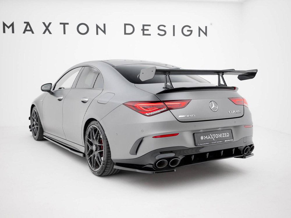 Maxton Design Carbon Fibre Spoiler (Swan Mount) - Mercedes CLA35 & CLA45 AMG C118