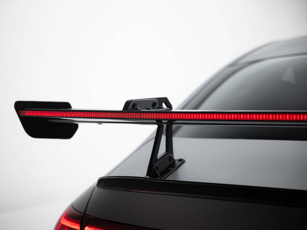 Maxton Design Carbon Fibre Spoiler With LED (Swan Mount) - Mercedes CLA35 & CLA45 AMG C118