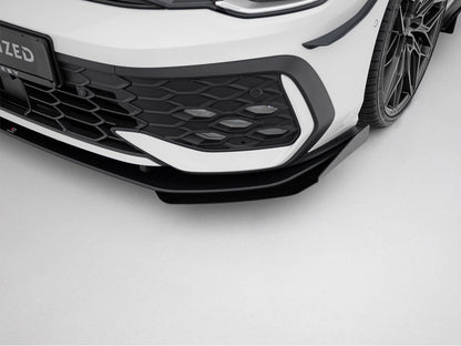 Maxton Design Street Pro Front Splitter + Flaps - VW Golf GTI Mk8.5