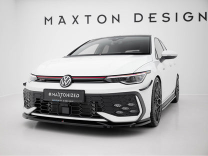 Maxton Design Street Plus Front Splitter V4 - VW Golf GTI Mk8.5