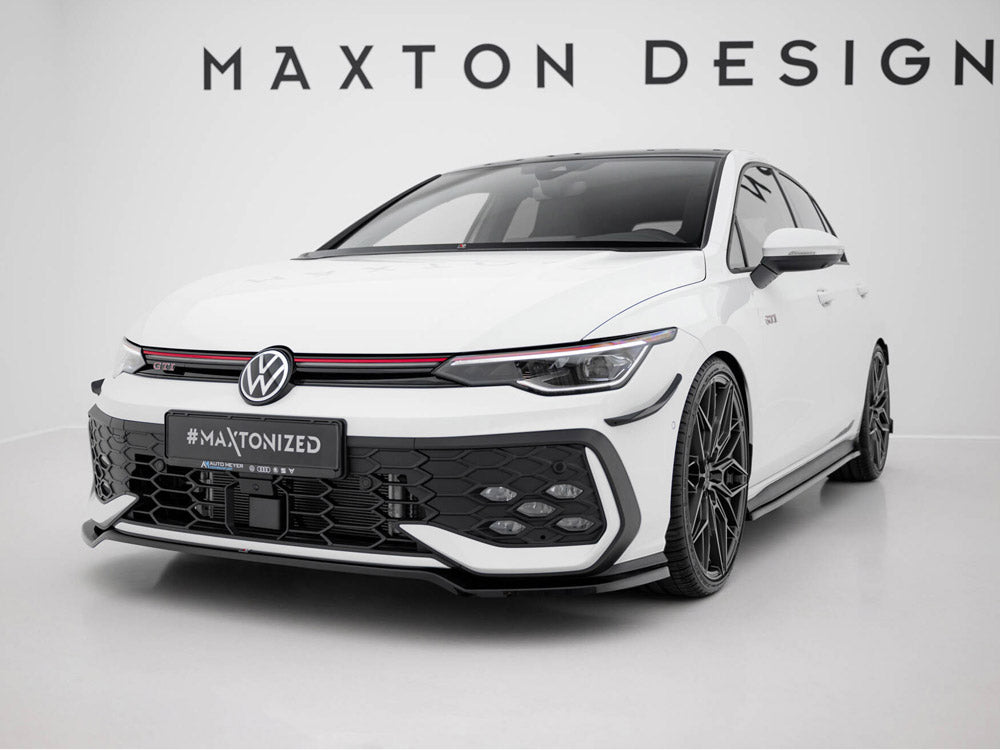 Maxton Design Street Plus Front Splitter V3 - VW Golf GTI Mk8.5