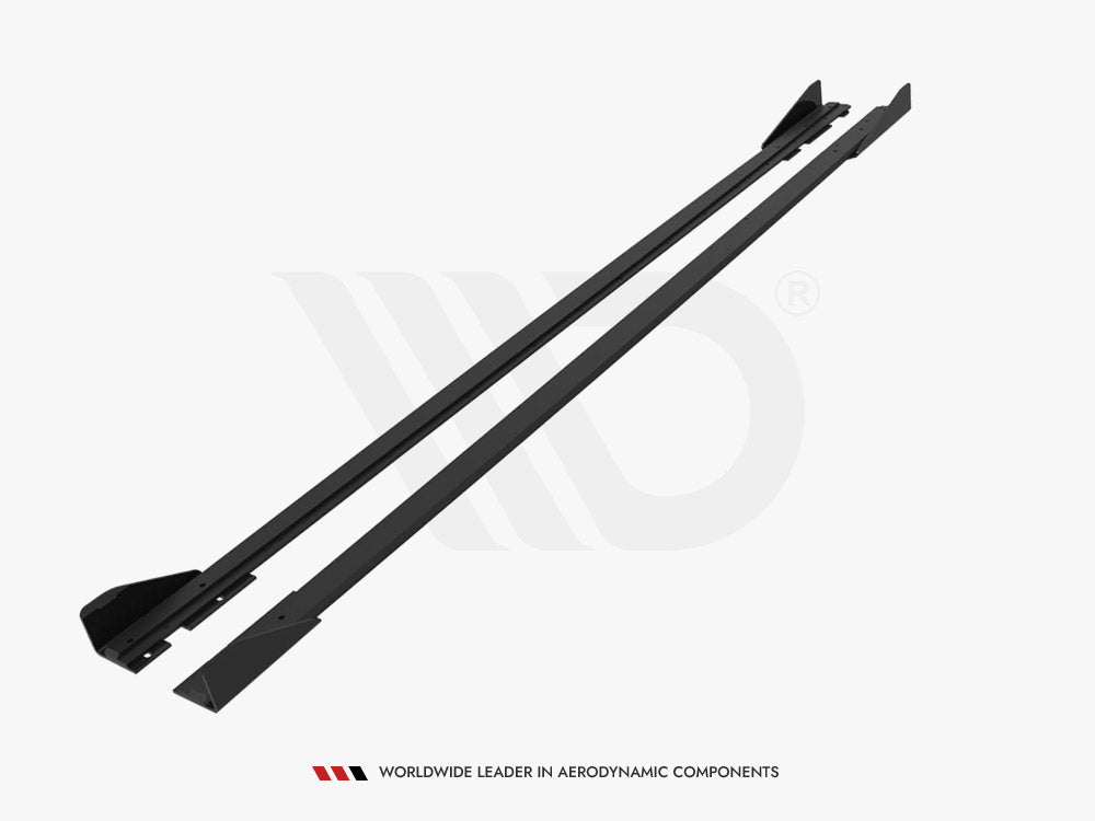 Maxton Design Street Pro Side Skirt Diffusers + Flaps - VW Polo GTI Mk6.5 (BZ)