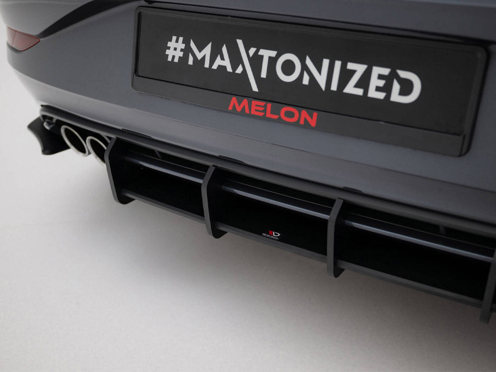 Maxton Design Street Pro Rear Diffuser + Flaps - VW Polo GTI Mk6.5 (BZ)