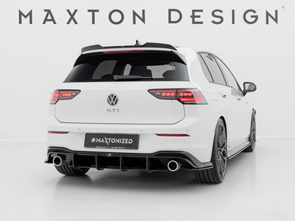 Maxton Design Street Pro Rear Diffuser V4 - VW Golf GTI Mk8