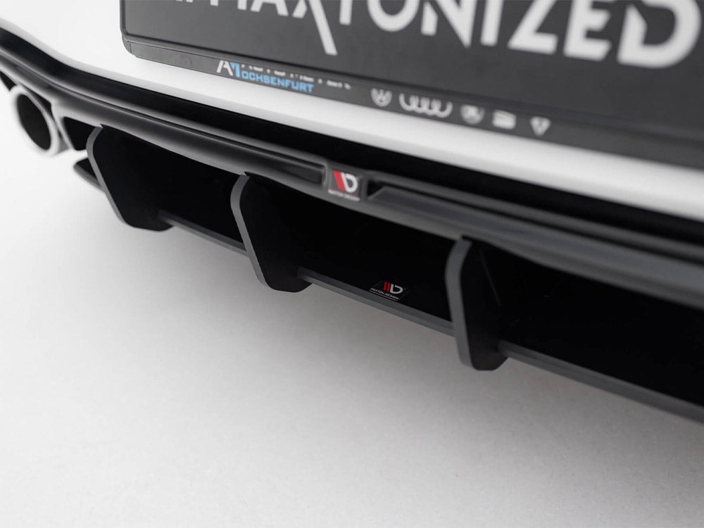 Maxton Design Street Pro Rear Diffuser V5 - VW Golf GTI Mk8