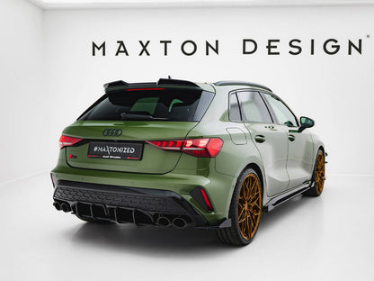 Maxton Design Street Pro Rear Side Splitters + Flaps - Audi S3 8Y.2 Sportback