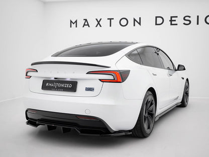 Maxton Design Street Plus Central Rear Splitter V2 - Tesla Model 3 Performance Facelift