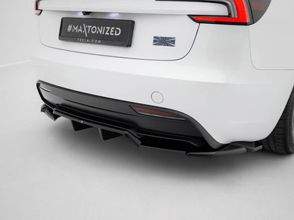 Maxton Design Street Plus Central Rear Splitter V2 - Tesla Model 3 Performance Facelift