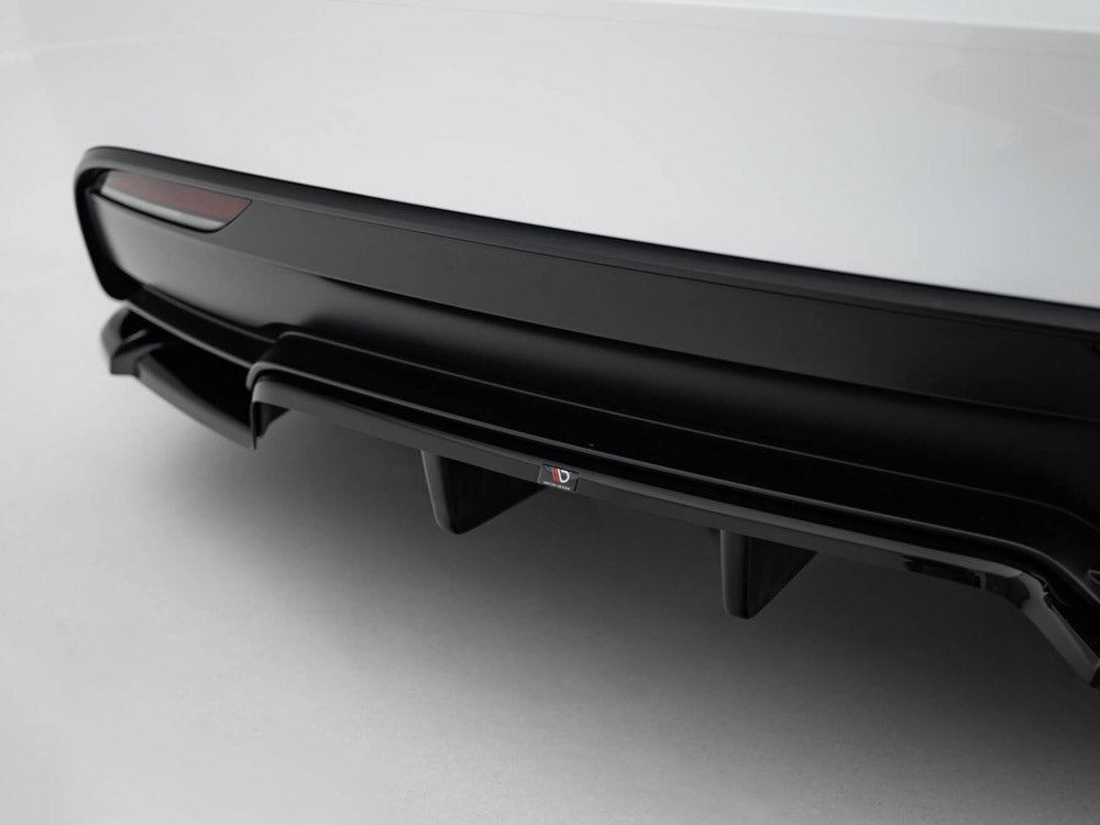 Maxton Design Street Plus Central Rear Splitter V2 - Tesla Model 3 Performance Facelift