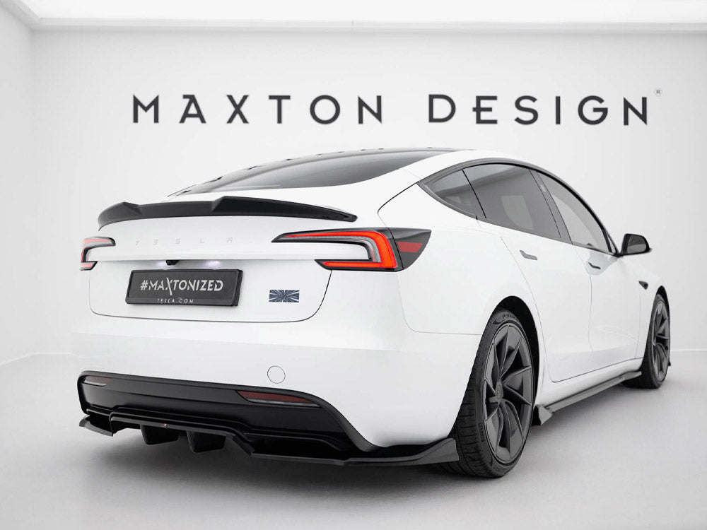 Maxton Design Street Plus Central Rear Splitter V1 - Tesla Model 3 Performance Facelift