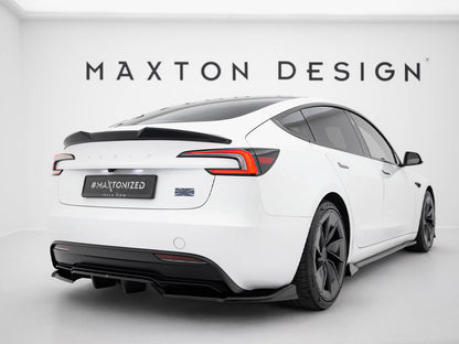 Maxton Design Street Plus Central Rear Splitter V1 - Tesla Model 3 Performance Facelift