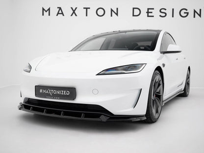 Maxton Design Street Plus Front Splitter V2 - Tesla Model 3 Performance Facelift