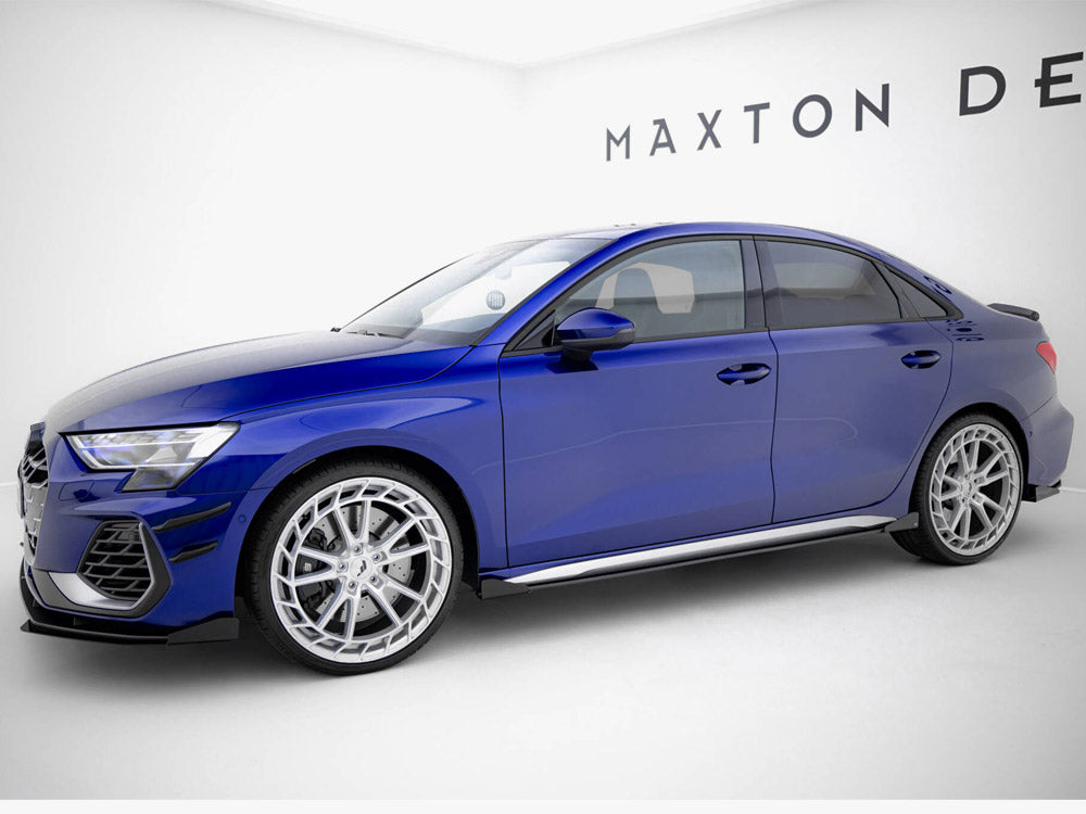 Maxton Design Street Pro Side Skirt Diffusers + Flaps V2 - Audi S3 8Y