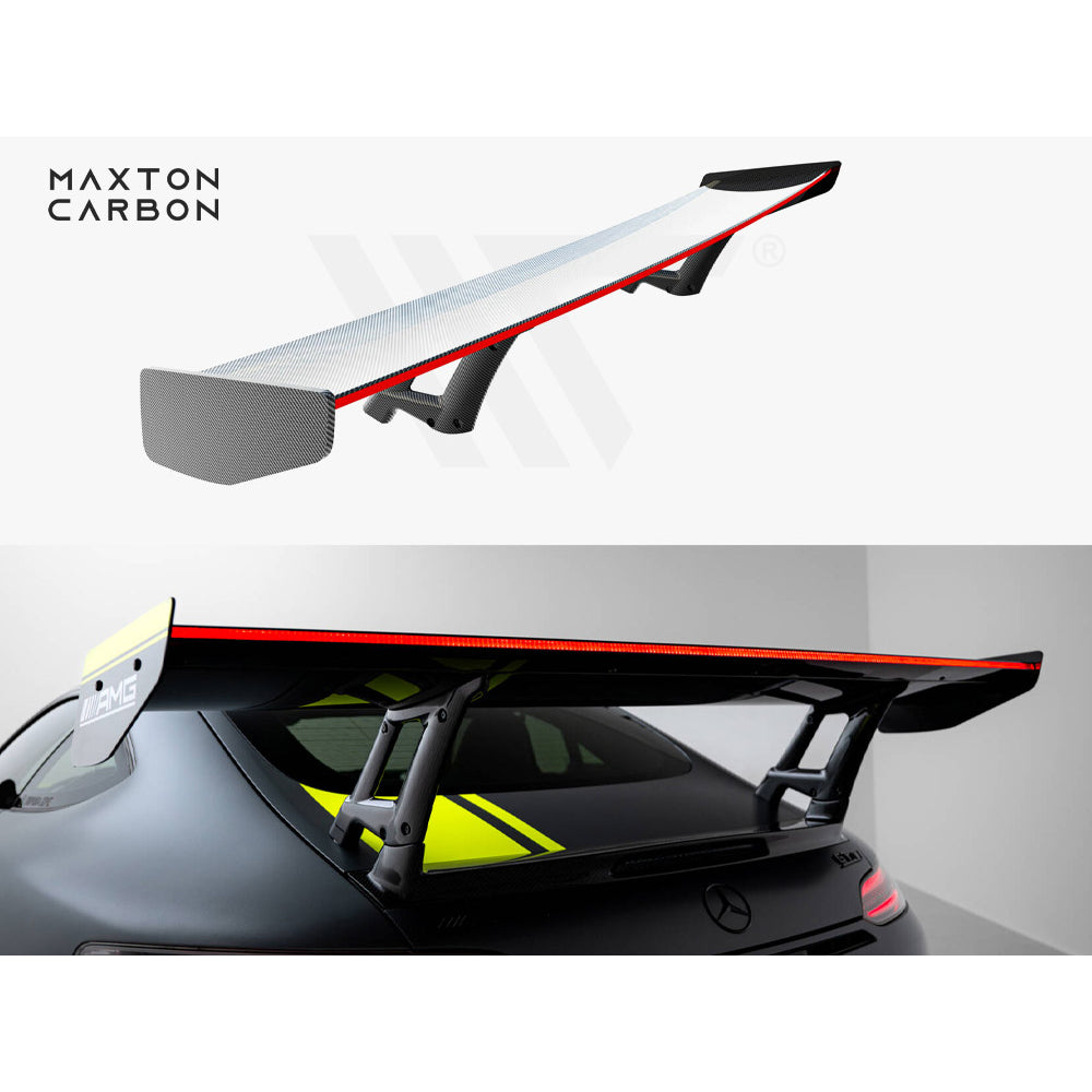 Alerón de fibra de carbono Maxton Design con LED - Mercedes AMG GT C190 Facelift