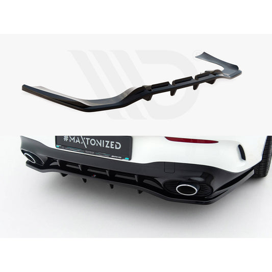 Maxton Design Street Plus Central Rear Splitter - Mercedes CLA35/45 AMG C118 Facelift