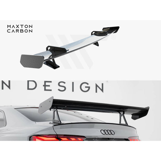 Maxton Design Carbon Fibre Spoiler (Swan Mounting) - Audi S5 & RS5 F5 Coupe