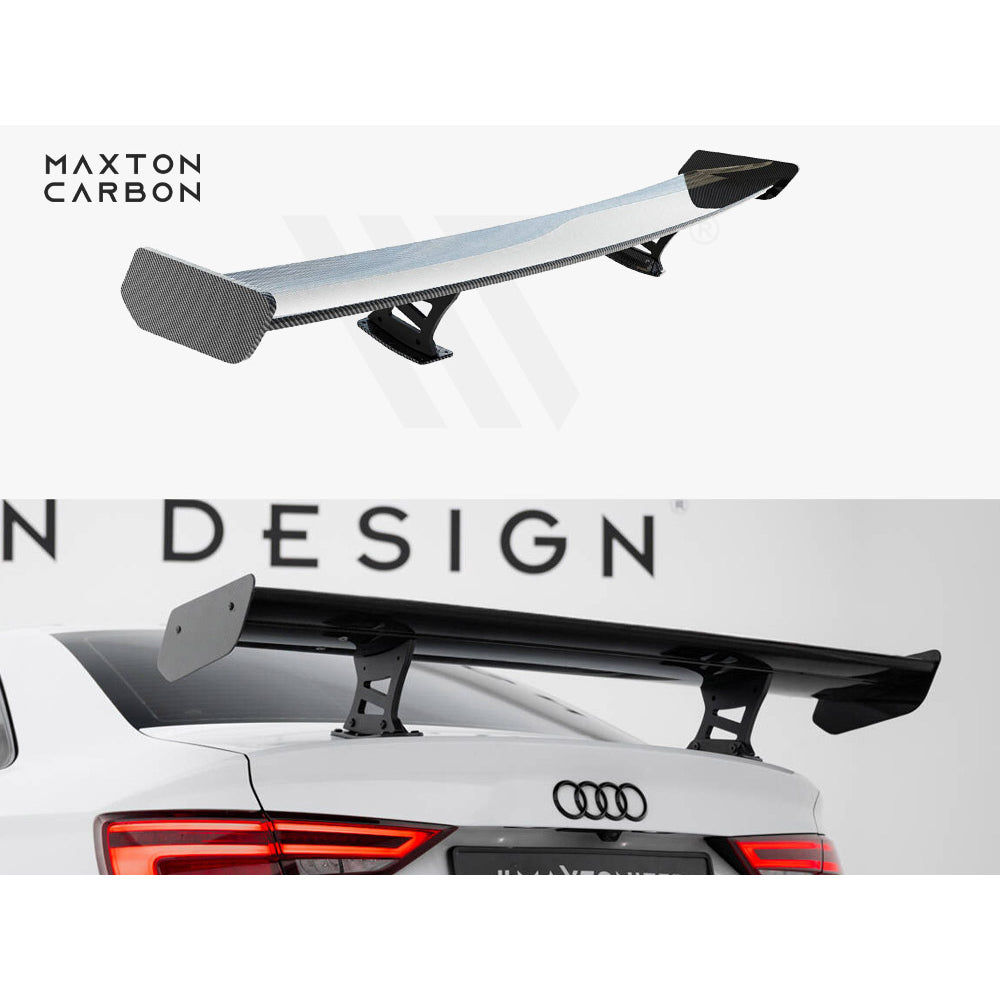 Maxton Design Carbon Fibre Spoiler (Internal Brackets) - Audi S3 & RS3 8V Saloon