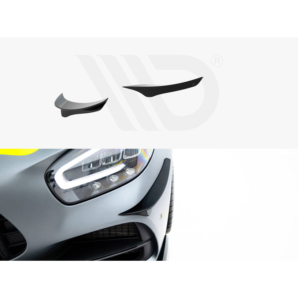 Maxton Design Street Plus Front Canards - Mercedes AMG GT C190 Facelift