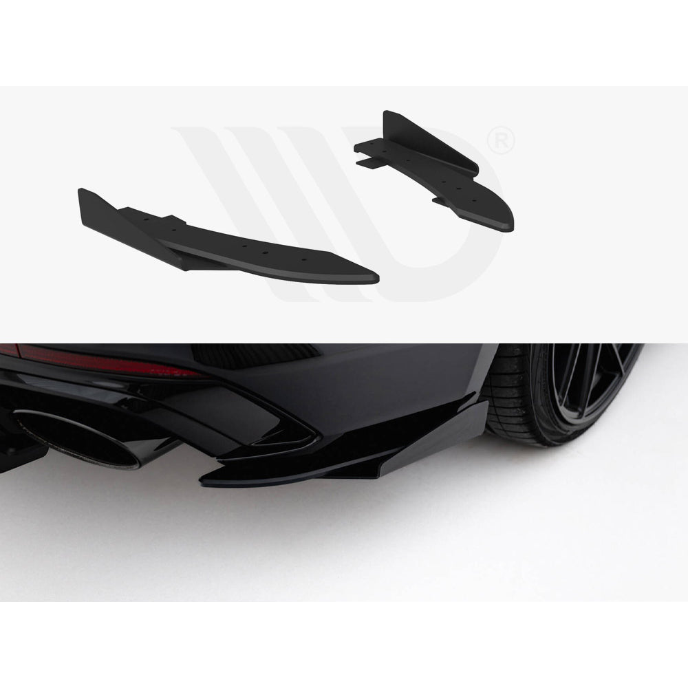 Maxton Design Street Pro Rear Side Splitters + Flaps - Audi RS5 F5 Sportback Pre-Facelift