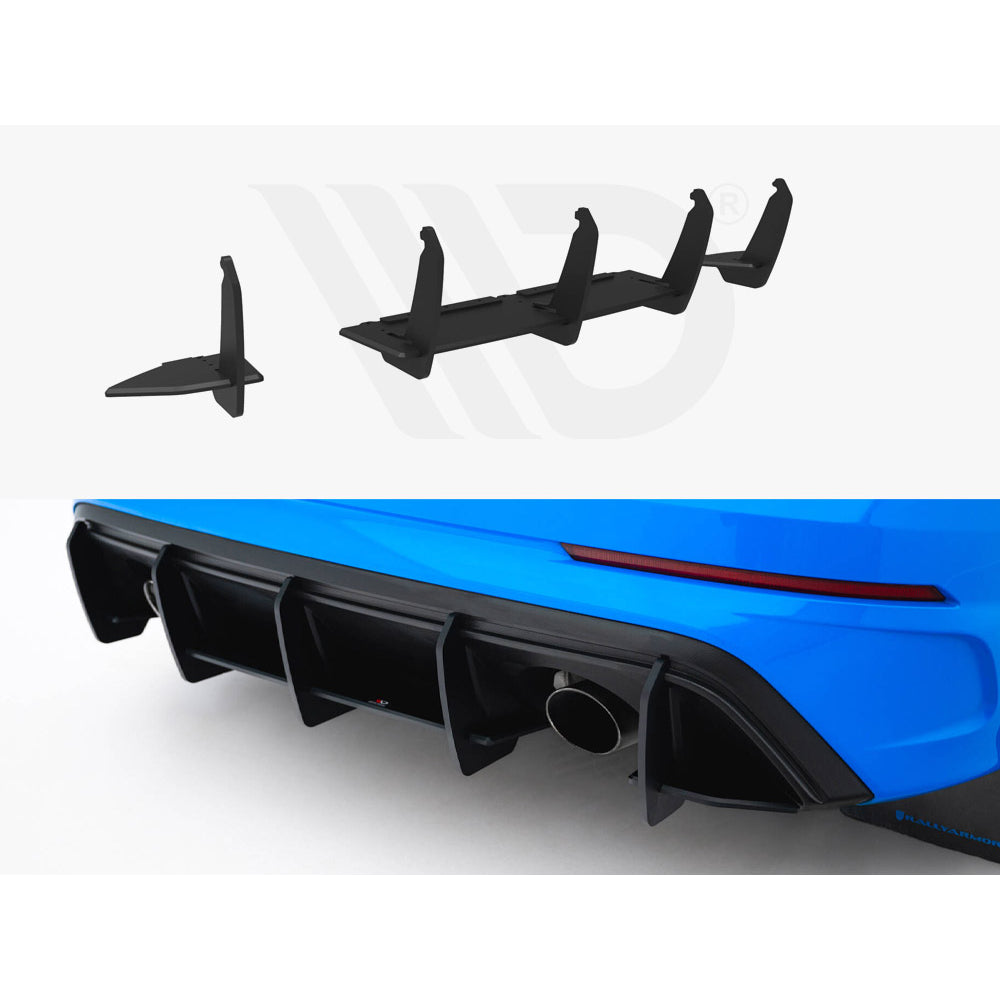 Maxton Design Street Pro Rear Diffuser V2 - Ford Focus RS Mk3