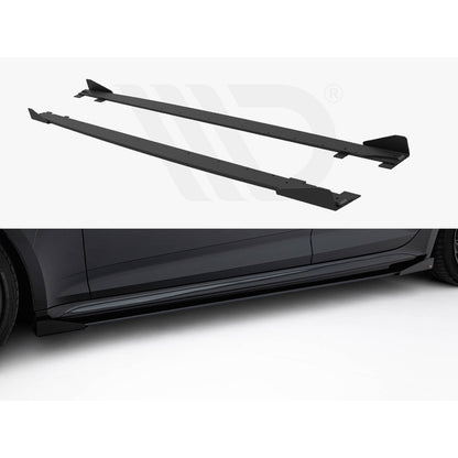 Maxton Design Street Pro Side Skirt Diffusers + Flaps - Audi RS5 F5 Sportback Pre-Facelift