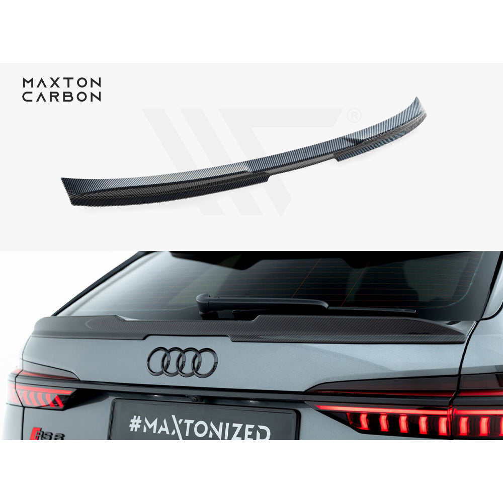 Maxton Design Carbon Fibre Lower Spoiler Cap - Audi RS6 C8