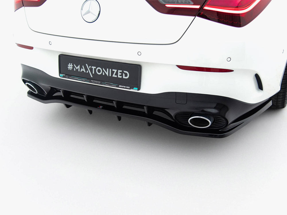 Maxton Design Street Plus Central Rear Splitter - Mercedes CLA35/45 AMG C118 Facelift