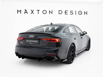 Maxton Design Street Pro Rear Side Splitters + Flaps - Audi RS5 F5 Sportback Pre-Facelift