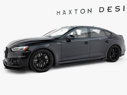 Maxton Design Street Pro Side Skirt Diffusers + Flaps - Audi RS5 F5 Sportback Pre-Facelift