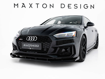 Maxton Design Street Pro Front Splitter + Flaps - Audi RS5 F5 Pre-Facelift