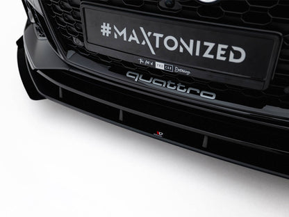 Maxton Design Street Pro Front Splitter + Flaps - Audi RS5 F5 Pre-Facelift