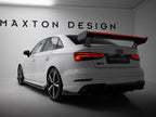 Alerón de fibra de carbono Maxton Design con LED - Audi S3 y RS3 8V Sedán