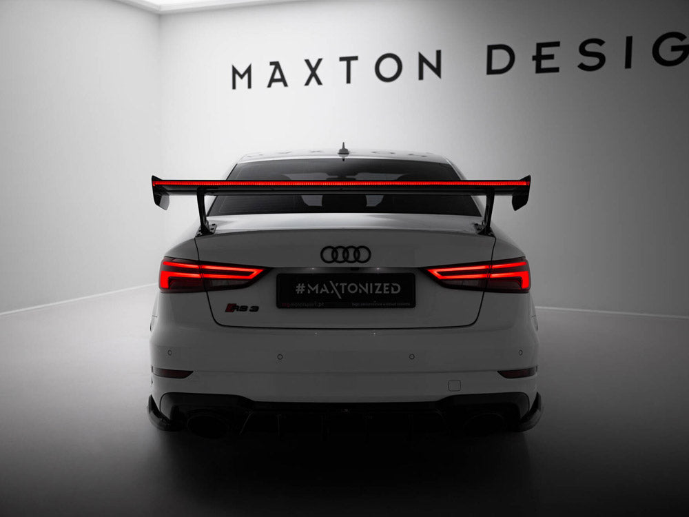 Maxton Design Carbon Fibre Spoiler With LED - Audi S3 & RS3 8V Saloon