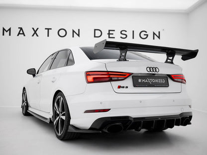 Maxton Design Carbon Fibre Spoiler (Internal Brackets) - Audi S3 & RS3 8V Saloon