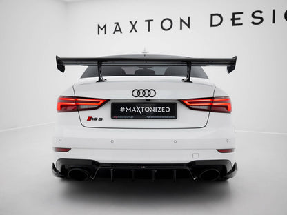 Maxton Design Carbon Fibre Spoiler (Internal Brackets) - Audi S3 & RS3 8V Saloon