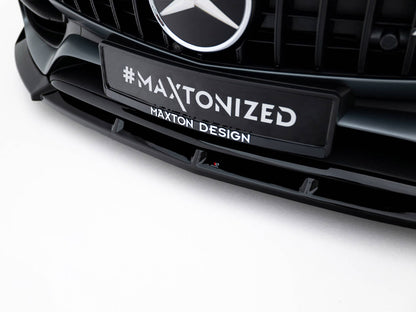 Maxton Design Street Plus Front Splitter - Mercedes AMG GT C190 Facelift