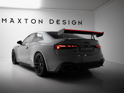 Maxton Design Carbon Fibre Spoiler With LED (Swan Mounting) - Audi S5 & RS5 F5 Coupe