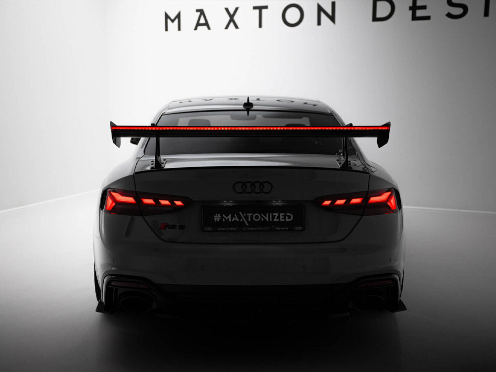Aileron en fibre de carbone Maxton Design avec LED (montage cygne) - Audi S5 et RS5 F5 Coupé