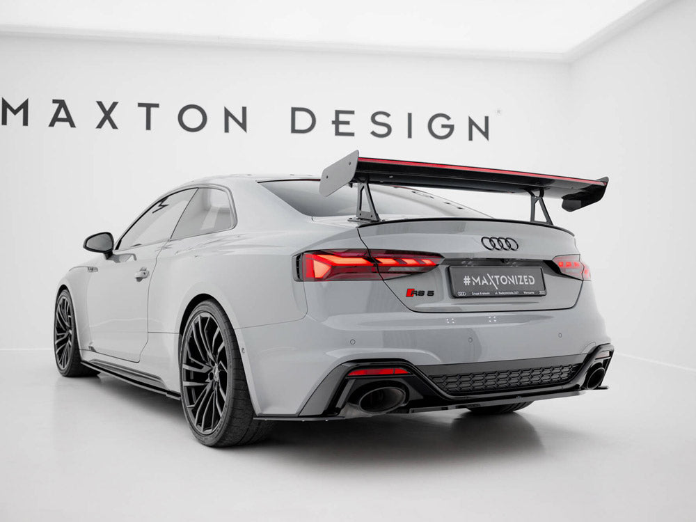 Maxton Design Carbon Fibre Spoiler With LED (Swan Mounting) - Audi S5 & RS5 F5 Coupe