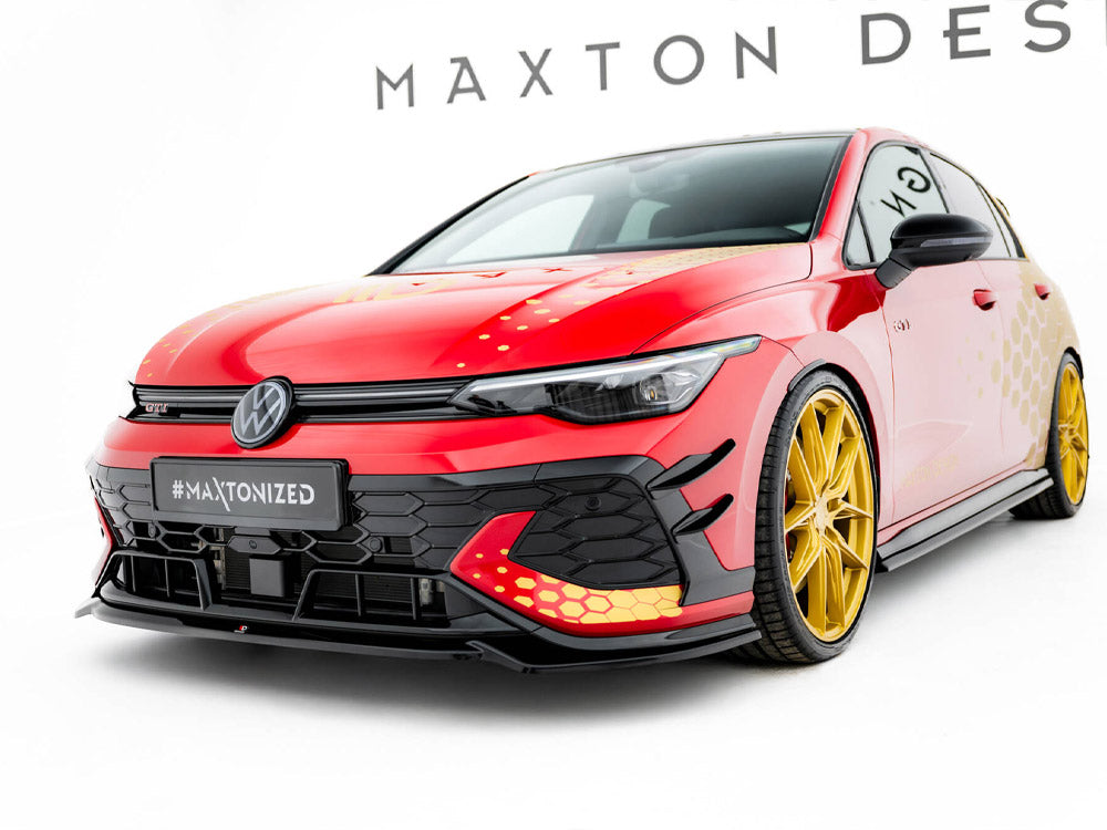 Maxton Design Street Plus Front Splitter V4 - VW Golf GTI Mk8.5 Clubsport