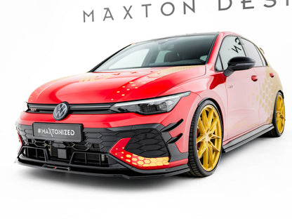 Maxton Design Street Plus Front Splitter V3 - VW Golf GTI Mk8.5 Clubsport