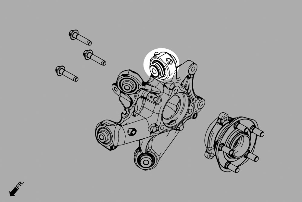 Buje superior de la articulación trasera Hardrace - Tesla Model 3/Y