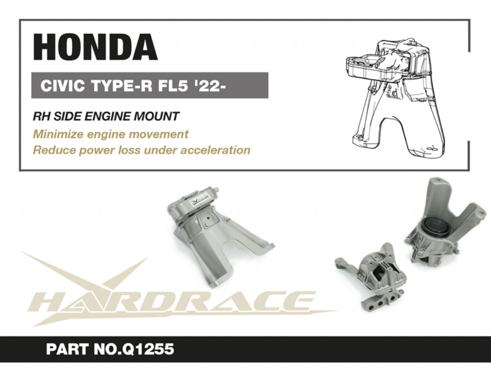 Soporte de motor Hardrace (derecho) - Honda Civic FL5 Type R