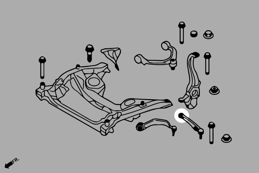 Buje de brazo inferior trasero delantero Hardrace - BMW M240i, M340i, M440i, G2x y G4x