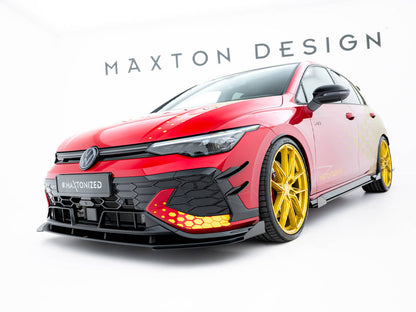 Maxton Design Street Pro Front Splitter + Flaps - VW Golf GTI Mk8.5 Clubsport