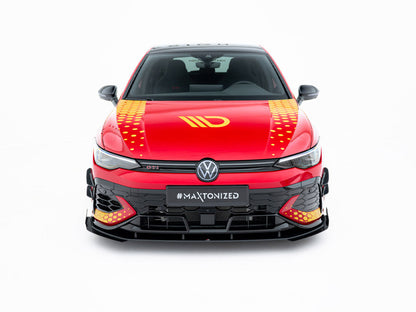 Maxton Design Street Pro Front Splitter + Flaps - VW Golf GTI Mk8.5 Clubsport