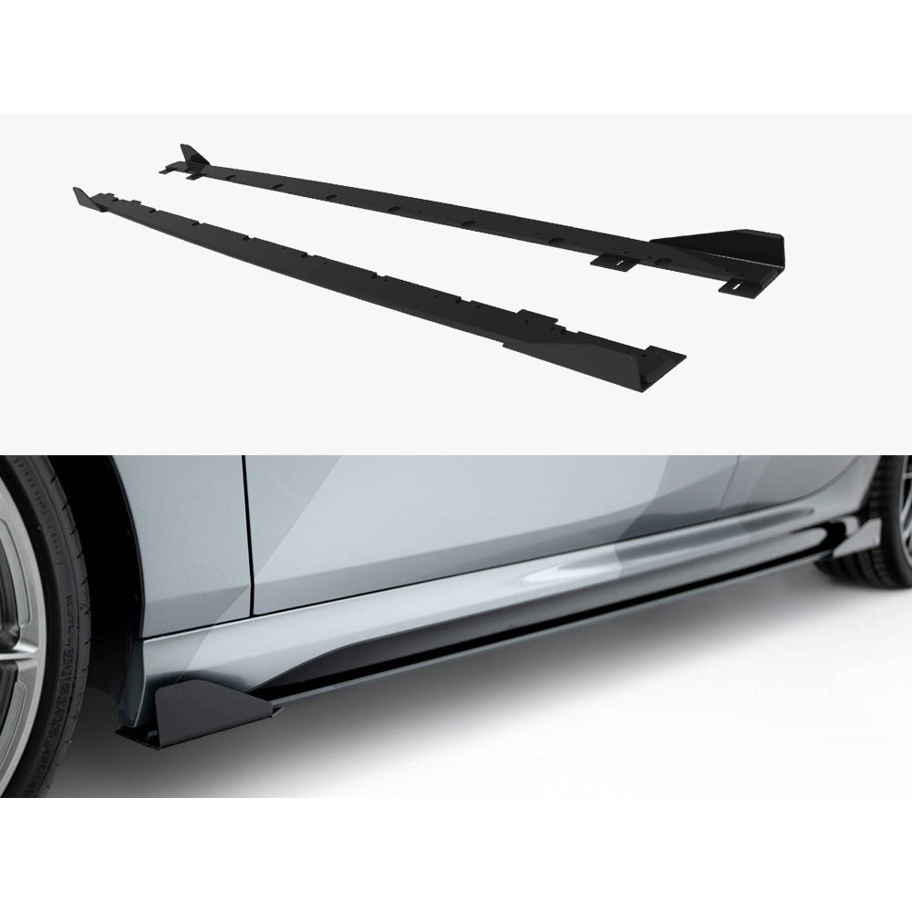 Maxton Design Street Pro Side Skirt Diffusers + Flaps - BMW M135 F70