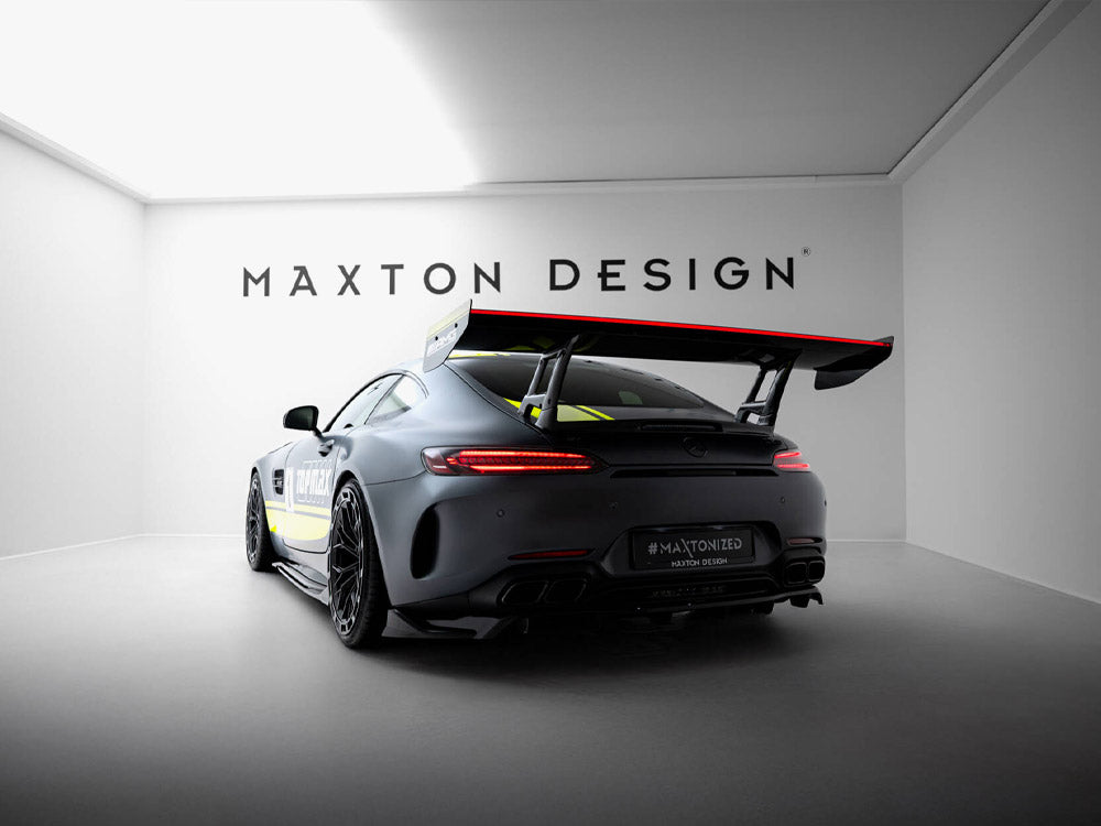 Maxton Design Carbon Fibre Spoiler With LED - Mercedes AMG GT C190 Facelift