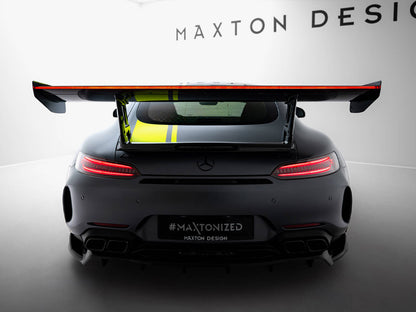 Maxton Design Carbon Fibre Spoiler With LED - Mercedes AMG GT C190 Facelift