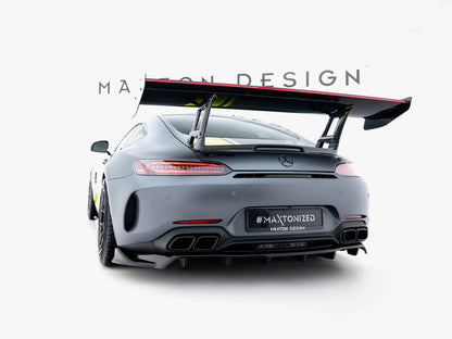 Maxton Design Carbon Fibre Spoiler With LED - Mercedes AMG GT C190 Facelift